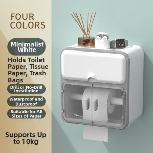 Wall Mounted Waterproof Bathroom Storage Box