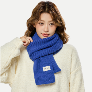 TUCANO | Solid Color Warm Wool Knit Scarf