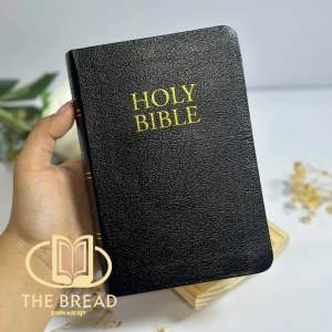 BLACK BONDED LEATHER LARGE PRINT | KJV COMPACT BIBLE