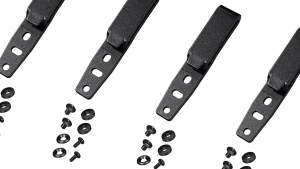 Holster Belt Clips Grip Hooks Holster Hardware with Screws Adjustable Molle Adapter with Mounting Hardware 3 Hole Holster Belt Clip for Outdoor Activity (Black)