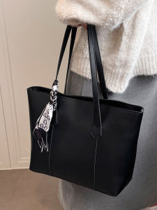 Fashionable Large Capacity Womens Tote Bag 2025 Autumn New Style Korean Version Casual Simple Style Leather Shoulder Handbag