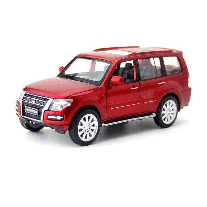 MSZ 1:33 Mitsubishi Pajero 4WD Turbo red alloy car model children's toy ...