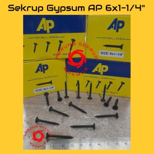 (1 Box) Sekrup Gypsum #6x1 1/4" / Drywall Screw (3CM)