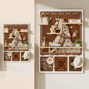 Wall Organizer With Display Function Perforated Board