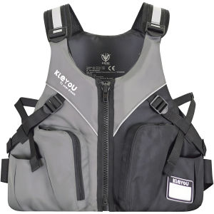 KLEYOU | Fishing High-Buoyancy Multi-Function Tactical Camo Life Jacket