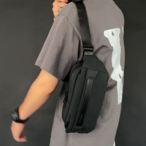 Techdoo Tas Selempang Pria Multifungsi Tas Pinggang Cowok Casual Waterproof Sling Bag Trendy TS236