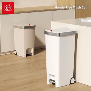 BONINGYU | Large Capacity Foot Pedal Kitchen Garbage Can