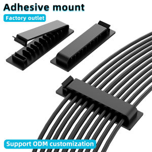3 PCS 5/8/10 Slots Self-Adhesive Cable Organizer Clips Wire Holder for Office TV PC Ethernet Under Desk USB Cord Management