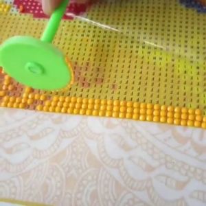 Tranh đính đá bình hoa hướng dương (chưa đính) DF2664