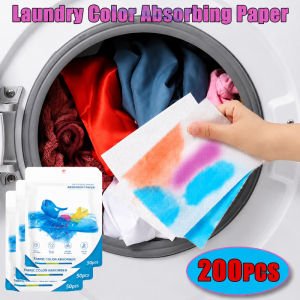 50/100/200PCS Laundry Color Absorbing Paper Anti-dyeing Laundry Tablets for Washing Machine Clean Clothes Color Catcher Sheets