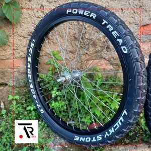 Roda belakang sepeda torpedo 20 in 20 x 2.125  roda torpedo 20 in luky stone tinggal pasang velg sepeda 20 in ban sepeda 20 in universal