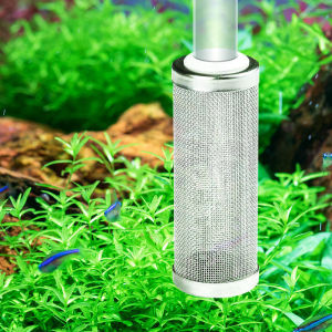 Fish Tank Filter Stainless Steel Inlet Case Mesh Shrimp Nets Special Cylinder Filters Inflow Inlet Protect Aquarium Accessories