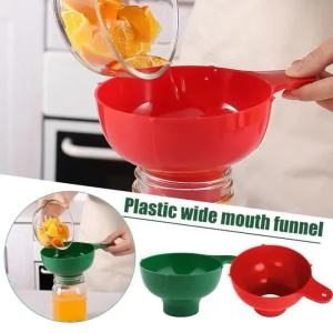 1Pc New Plastic Folding Funnel Long Neck Wide Mouth Liquid Filling Funnel Household Kitchen Gadget
