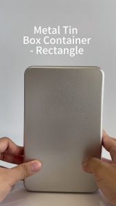 Silver Metal Tin Box Storage Box for Cookies Flower Tea leaves Coffee Containers in Season Packaging Art Gift Box Size S/ M/ L