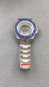 43mm Water Resistant Sapphire Glass Ceramic/Aluminum Bezel Polished Strap Fold‑over Clasp Fit NH35 PT5000 Miyota8215 Movements