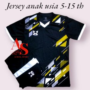 Setelan Baju Jersey Olahraga Anak Usia 5-15 Th - Jersey Costum - Jersey Anak Jersey Futsal Sepakbola Badminton Volleyball - Outdoor