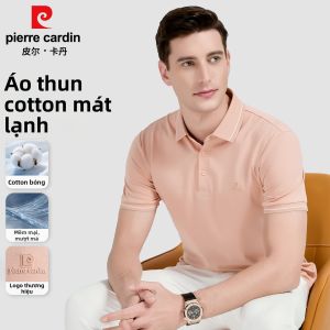 Pierre Cardin | Áo Polo Nam Tay Ngắn Bông Lụa Sáng Bóng