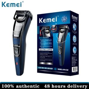 Kemei 0.5-10mm Adjustable Beard Hair Trimmer For Men Rechargeable Mustache Stubble Hair Clipper Face Hair Cutting Machine