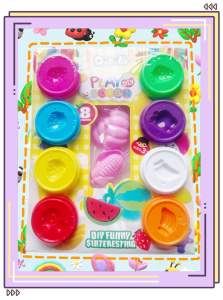 🌈 แป้งโดว์ปั้นเสริมพัฒนาการ 8 สี พร้อมพิมพ์รูปสัตว์น่ารัก 🍭