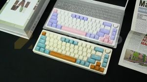 Zifriend ZA68 Mechanical Keyboard 68 ปุ่ม คีย์บอร์ดมิ่ง คีย์บอร์ดไร้สาย รวมไฟRGB 23 โหมด