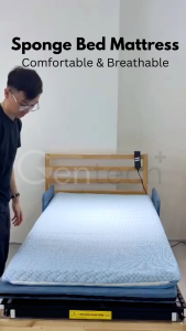 Ice Silk Sponge Bed Mattress Breathable & Washable Removable Cover For Home Use Bed Topper
