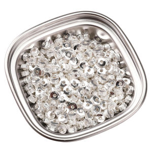 25Pcs/lot Multiple Shapes Alloy Silver Color Metal Beads Loose Spacer Beads For Jewelry Making DIY Bracelets Nekclace Supplies