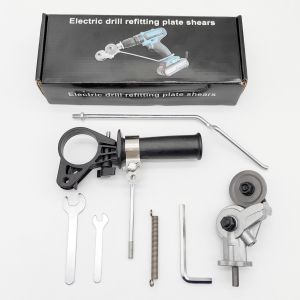 Electric Drill Plate Cutter Metal Sheet Cutter High Speed Rotor Free Cutting Tool Sheet Nibbler Saw Metal Punch Scissors