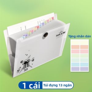 deli | File Accordion A4 Dung Lượng Lớn Cho Học Sinh