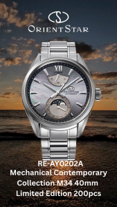 ORIENT STAR RE-AY0202A Mechanical Contemporary Collection M34 Metal Strap 40mm Limited Edition 200pcs