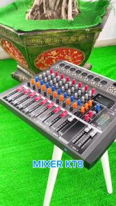 Mixer Có Bluetooth MTMAX KT8 Cao Cấp Với 8 Đường Line Chuyên Nâng Cấp Loa Kéo Dàn Karaoke Sân Khấu Hội Nghị Bữa Tiệc Tặng Dây Canon Ra Hoa Sen Hàng Chính Hãng Bảo Hành 12 Tháng