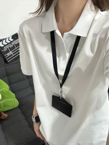V.C.I | White Short Sleeve Womens Polo Shirt T-Shirt