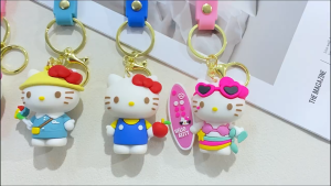 🔥IN STOCK🔥 Hello Kitty PVC Keychain | Cute Cartoon Pendant Keyring | Bag & Car Key Accessories