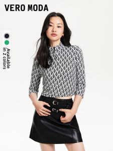 Vero Moda | Áo Thun Ngắn Tay Có Cổ In Chữ Phong Cách Retro Autumn H Fit