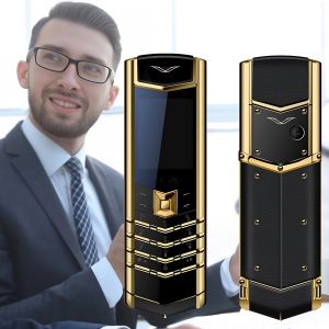 Classic Senior Mobile Phone Elegant Metal Signature Handmade Cellphone Dual SIM Bluetooth Dialer Ebook Luxury Elderly Phone