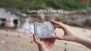 TELESIN S5-FLT-85-TIS 3pcs CPL + VND 2-32 + Black Diffusion 1/4 Filter Lens Kit for Insta360 Luna Ultra Camera