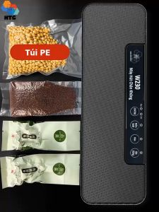 Máy Hút Chân Không W230 Mini Ép Chân Không Thực Phẩm Gia Đình Khô Ướt Hàn Miệng Túi Độc Lập Kiểm Soát Lực Hút