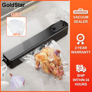 Goldstar Portable vacuum sealer machine Food Automatic Plastic Bag sealing machine Dry and wet mode Home Kitchen Commercial Food Preservation Compression Sealing Machine