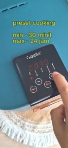 【Digital Safety Material】Giselle 3L Digital Rice Cooker with Non-stick Pot and FREE Steamer Rack (KEA0377)