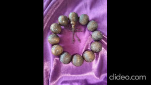 Wooden Bracelet (Golden Nanyin Sunken Wood) Lucky Money 12 X 20mm (Selected)