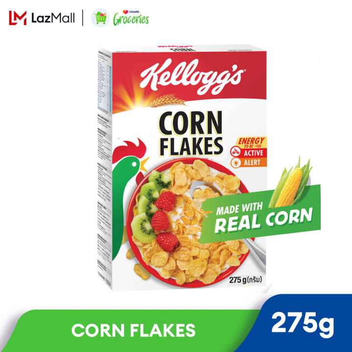 Kelloggs Original Corn Flakes Healthy Breakfast Cereal 1 box 275g (Halal)