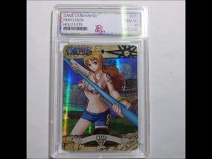 Thẻ One Piece Khung PSAVN lá NAMI quần ngắn Waifu Seret holofoil 1459 NF27 1-35