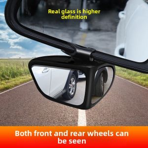 360 Degree Car Rearview Mirror Blind Spot Mirror for Front And Rear Wheels Small round Multi-Function Back-Up Aid Mirror