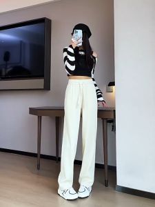 Ninabobo CW016 Celana Kulot Crinkle Bahan Lembut Adem Celana Panjang Wanita Pinggang Elastis Long Pants Highwaist