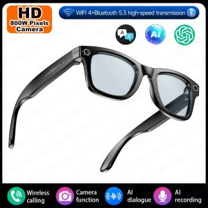 Take Photos Smartglasses Video Shooting WiFi Transmission Memory 32MP Bluetooth Call IP68 Waterproof HD 800W Camera Smartglasses