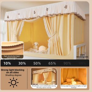 Kiss Dear | Darkness Block Mosquito Net Single Bed Curtain