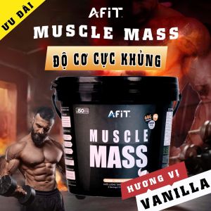 COMBO MUA 2 Sữa tăng cân tăng cơ AFIT - super mass hỗ trợ tăng cơ tăng cân nhanh hiệu quả 1kg