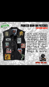 METALLICA -inspired Printed Iron-On DIY Patches for Jacket Decoration. Features 2026 patches with band logos and album art. Suitable for customizing denim jackets. Ideal for rock music enthusiasts.