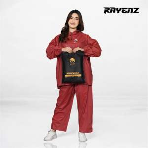 Setelan Jas Hujan Pria Wanita Bahan PVC Tebal