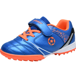 Boys Soccer Shoes 29-39 Durable Velcro TF Spikes Comfy Honey Kids Girls Sneakers Anti-Skid Teenagers New Fashion Style Hook-and-Loop Sports Footwear Cleats Kindergarten Junior Primary School Students Non-Slip Professional Training Children Football Boots
