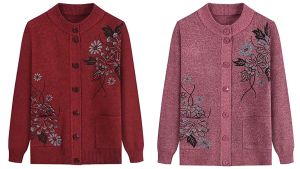 Áo Khoác Len Trung Niên Nữ Hàng Cao Cấp Áo Len Cho Người Già Tặng Bà Tặng Mẹ Sang Trọng